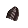 EIGER STRIPED KNITTED HAT BROWN -Hengels Verkoop eiger striped knitted hat brown