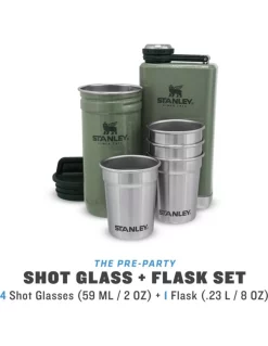 STANLEY THE PRE PARTY SHOT GLASS + FLASK SET